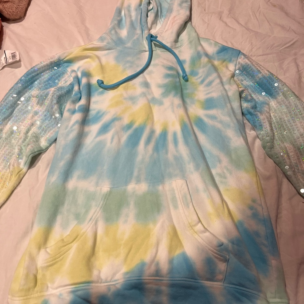 INC Tie-Dye Sequin Hoodie